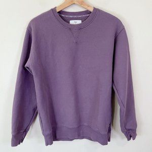 Aritzia Tna Cozy Fleece Perfect Crew Sweatshirt